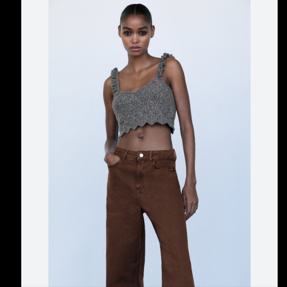 BNWT! Zara knit crop top